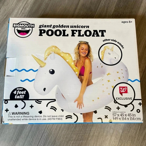 Big Mouth Inc | @ Giant Unicorn Pool Float NIB - Picture 2 of 2